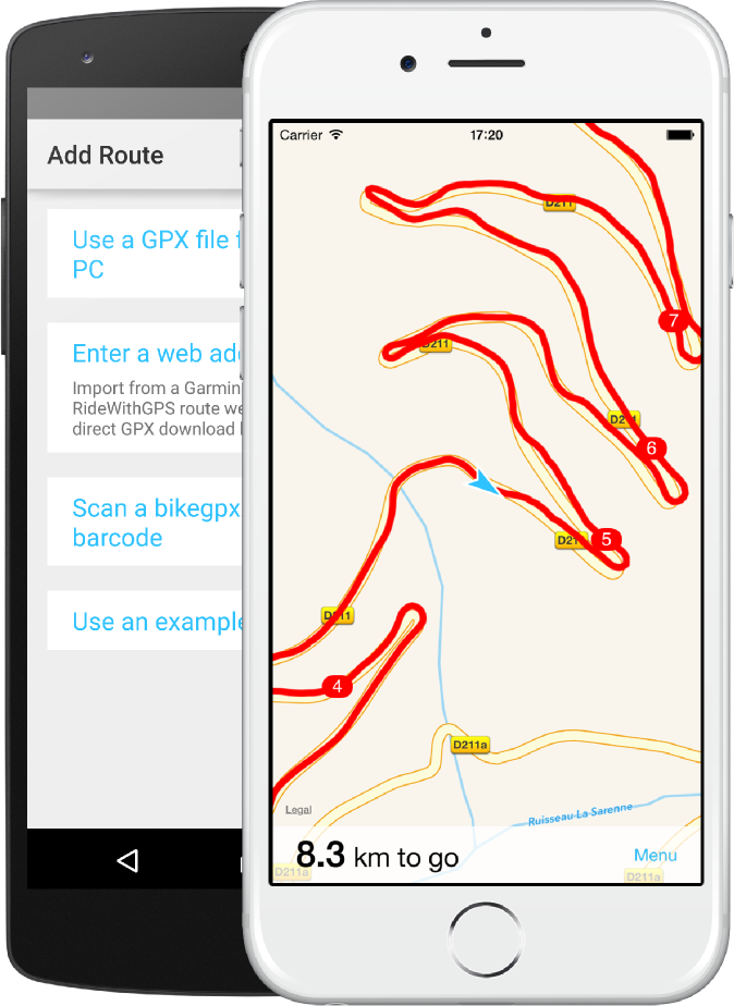 Bikegpx Free Bike Navigation App For Android And Ios